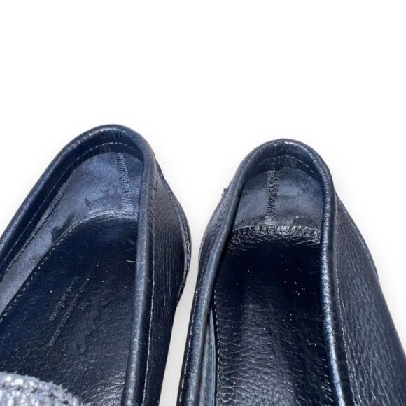 Sandrino by Sandro Moscoloni Black Leather Horse Bit Style Loafers Men's 8.5 - Picture 11 of 11